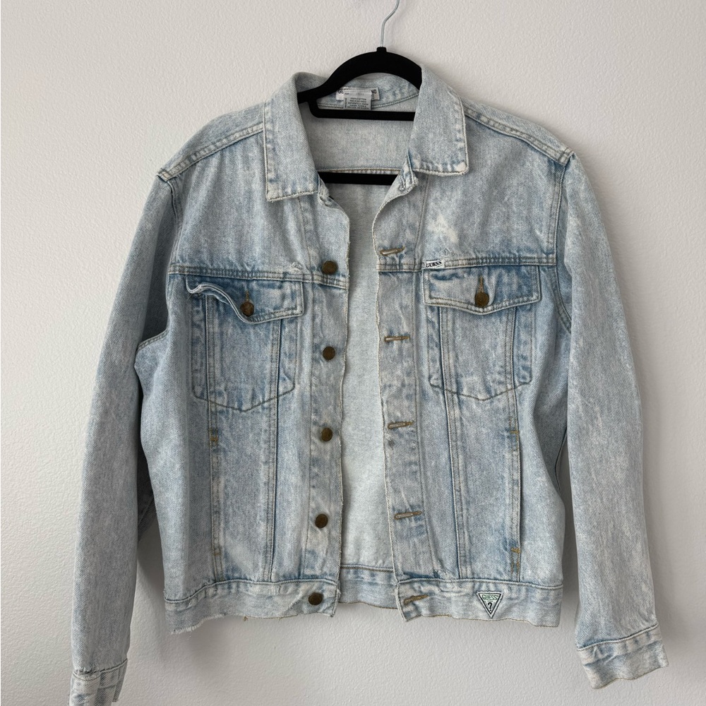 Guess Vintage Light Wash Denim Jacket